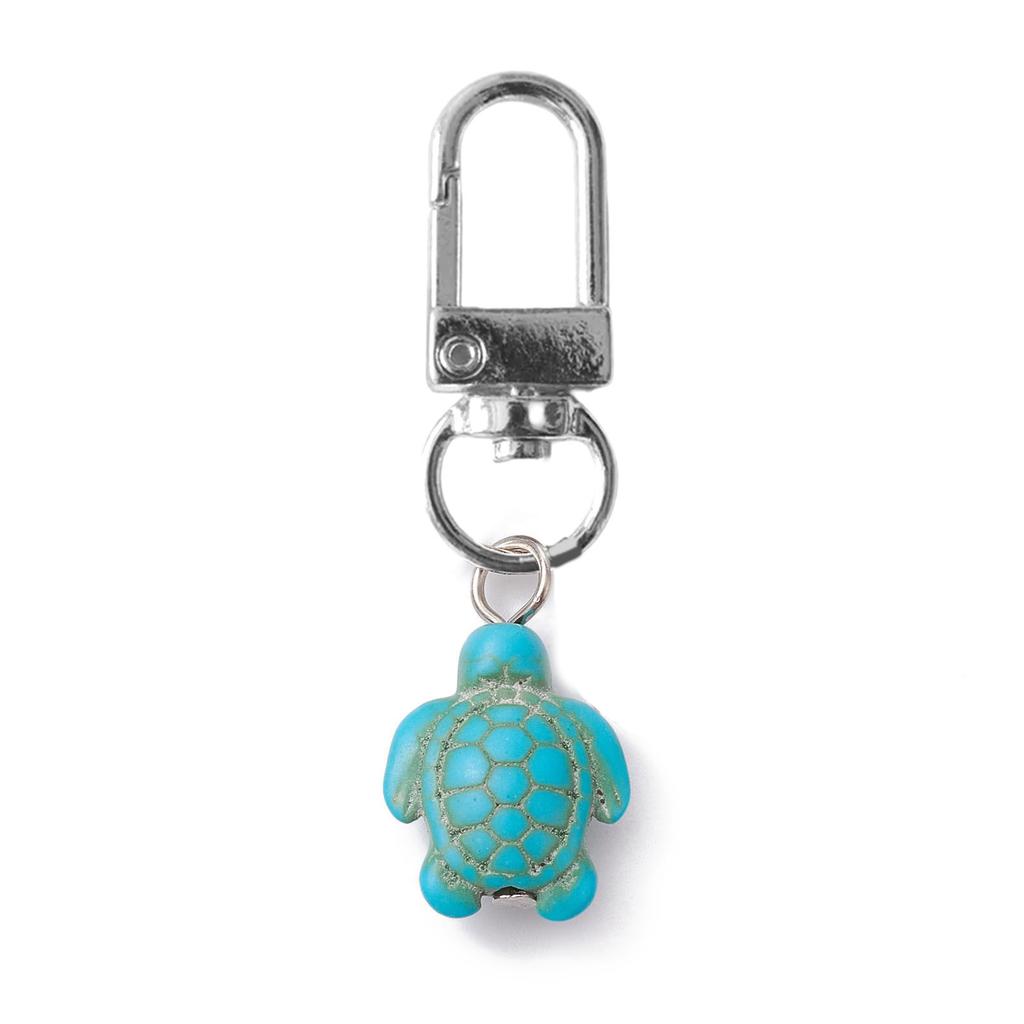 Handcrafted 3D Keychain Unique Turtle Keychain Handmade Turtle Keychain Fashionable Backpack Accessory Alloy Material