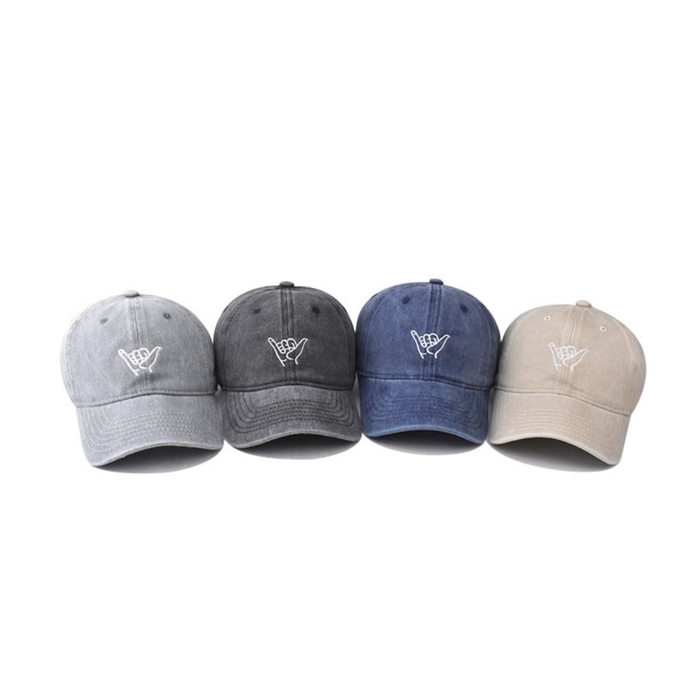Distressed Embroidered Baseball Cap Hip Hop Sun Hat Casual Streetwear Hats For Man Women Unisex