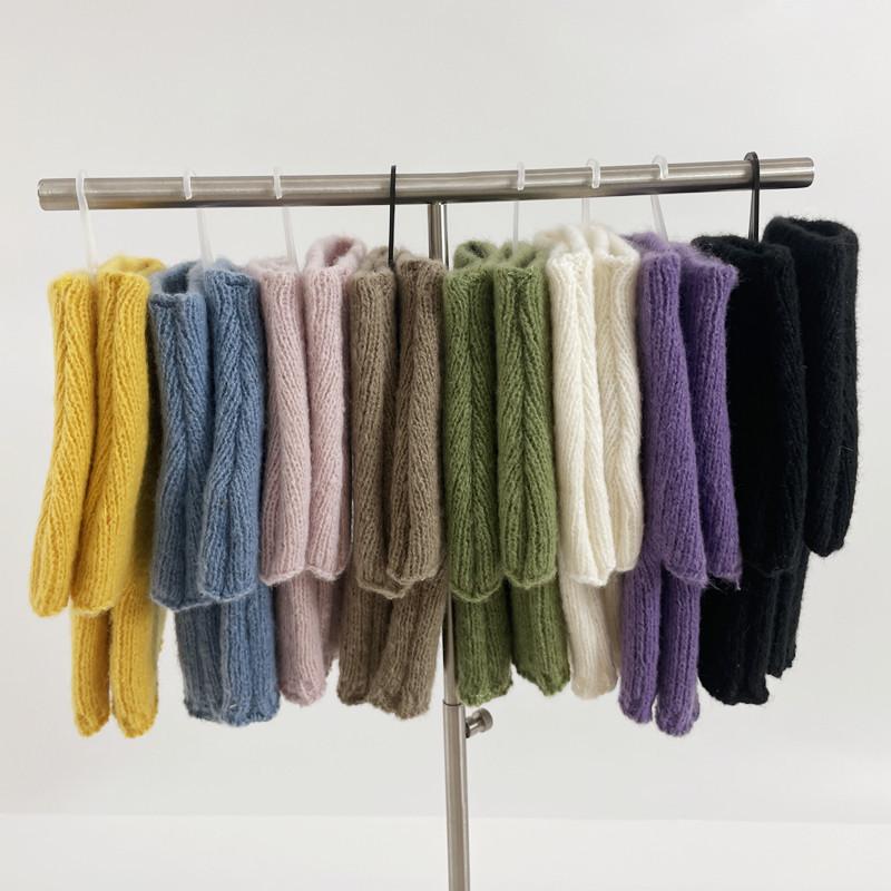 Warm Knitted Gloves Turtle Doves Gloves Cashmere Fingerless Hand Warmer Mittens