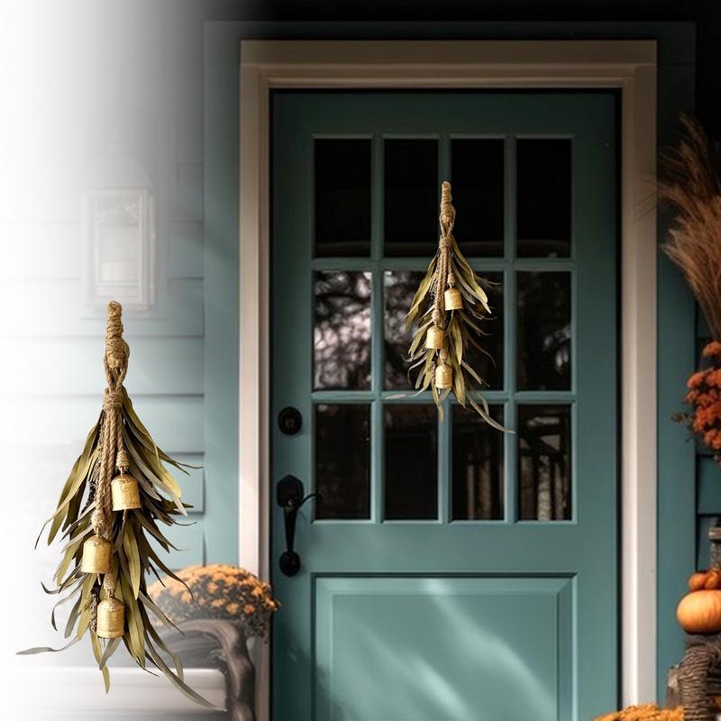 Winter Wreaths For Front Door Outdoor Home Decorations Christmas Bells Decorations Christmas Wreaths For Outside Artificial