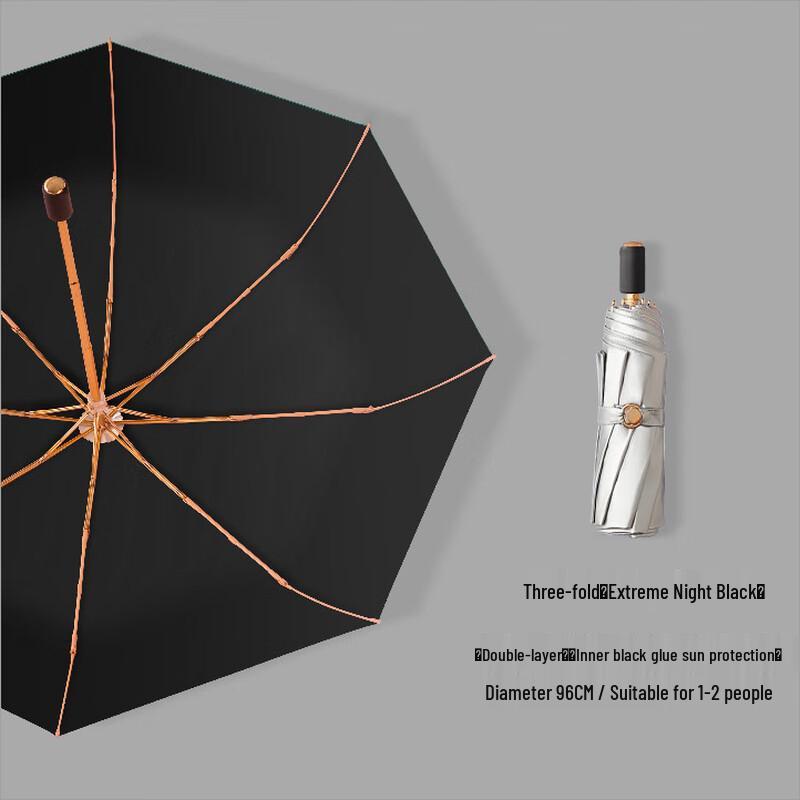 

OEING Tri-Fold Manual UV Protection Umbrella 55cm*8K