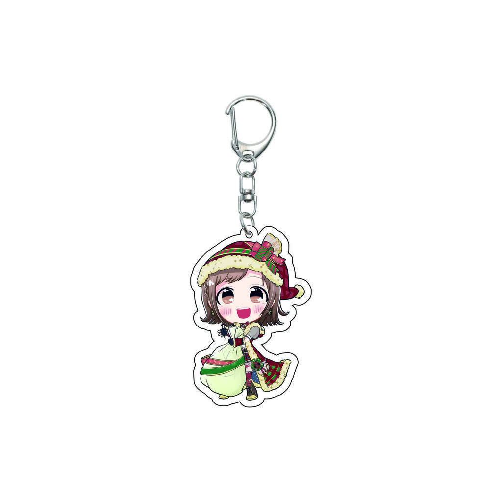 55MM Anime banG Dream Keychain Toyama Kasumi/Saya Yamabuki/Hanazono Tae Key Chain Acrylic Model Plate Christmas Gifts