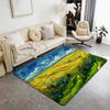 Pretty Famous V Van Gogh Art Floor Mat Eco  Flannel Doormat Non Slip Odorless Indoor Floor Rug Soft Short Plush Home Mat