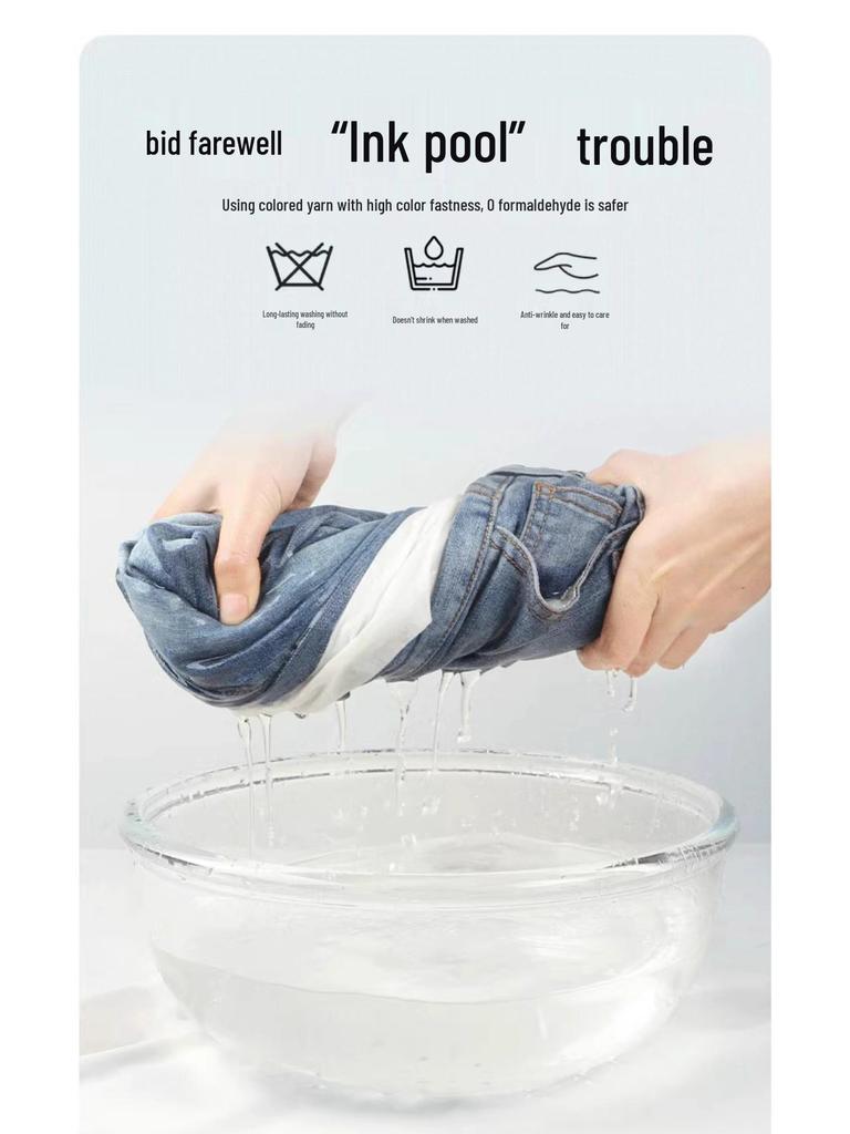 Damen High-Waist Skinny Light Jeans - Slim Fit Sommer Bleistifthose