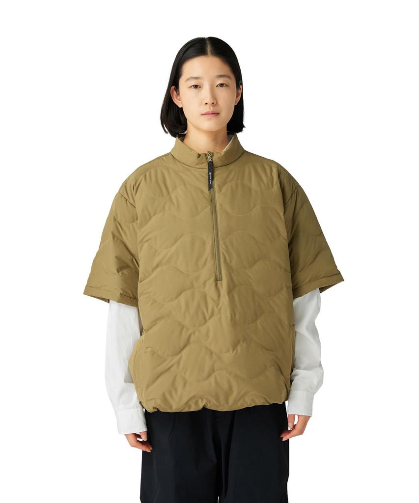 Snow Peak Seamless Quilted Down Pullover Tops Pullover OLIVE L JK-25AU030 Men's Women's