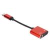 2 in 1 Headphone Adapter Type C to 3.5mm Port Charging Port   Portable Earphone Converter
