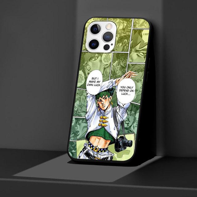 J -Jojos Anime Black Case For Apple Iphone 11 13 12 Mini 14 Pro Max Xr 7 8 +Se 2020 Xs 6 6s Plus 5 5s Silicone Phone Cover
