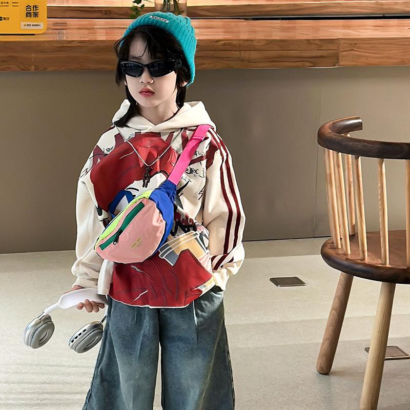 Fashionable Trendy Boys' and Girls' Shoulder Bag for Children, Kids' Cross-body Bag, Sports-style Children's Waist Bags