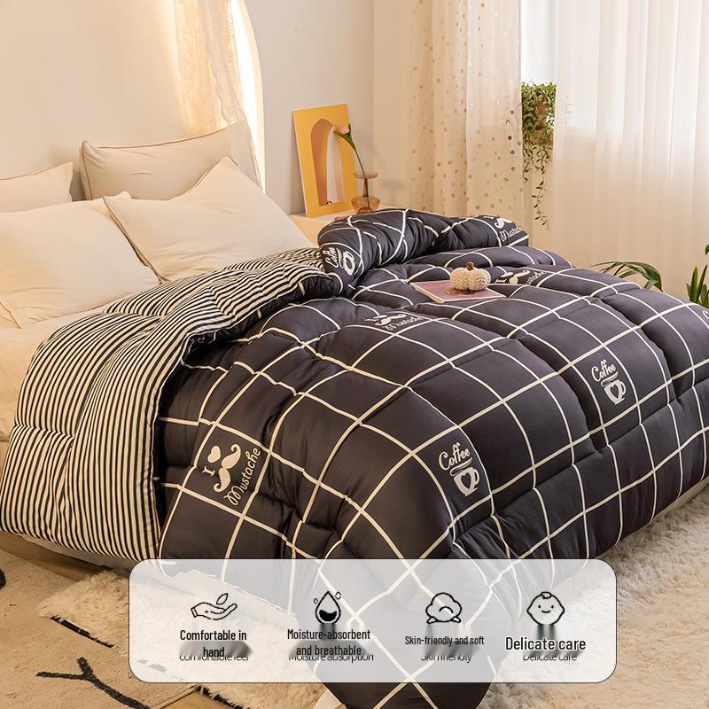 

Утолщенное приятное к коже одеяло: Круглогодичный комфорт для общежитий и домов 150x200cm / approx. 3 jin