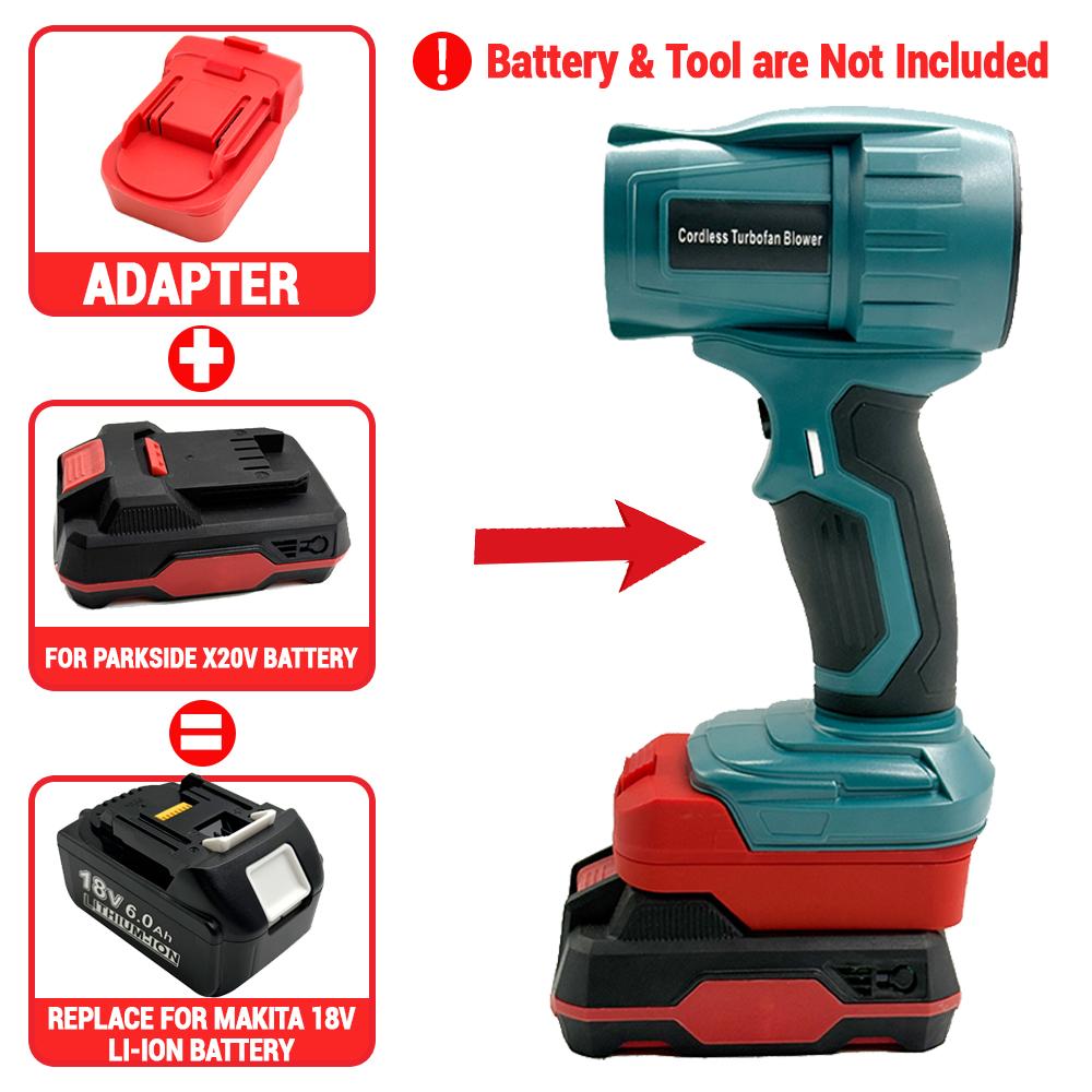 Adapter Converter for Dewalt/Milwaukee/Bosch/Einhell 18V Li-ion battery,for Parkside X11V Battery,Use for Makita 18V Li-ion Tool