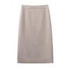 Woolen High-Waist A-line Midi Skirt for Women - Spring/Autumn 2025 Collection