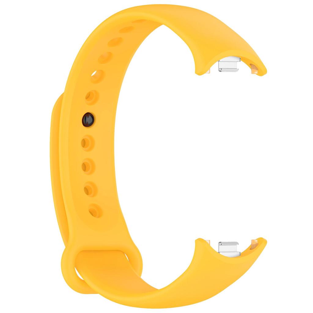 Compatible Strap for Xiaomi Mi Band 9 & 8 NFC Smart Sports Wristband - Silicone Metal Interface