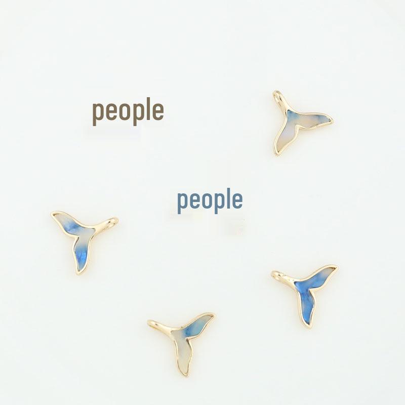 18k Gold Pearl Seashell & White Mother-of-Pearl Fishtail Jewelry Set (Bracelet, Earrings, Necklace, Pendant)