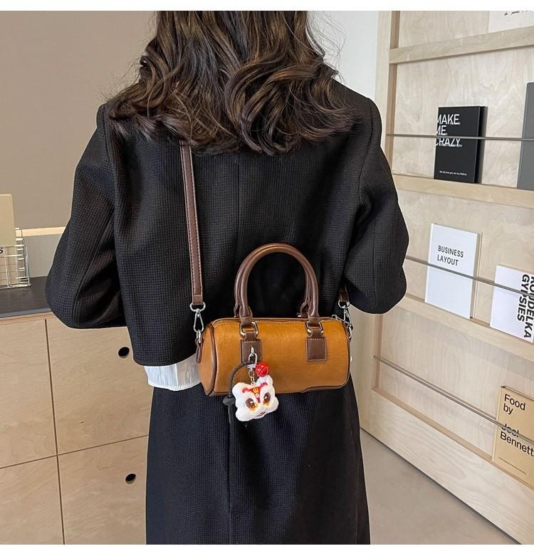 Trendy Cylinder Bag Women's 2024 New Spring Summer High-quality Niche Design Crossbody Bag
