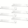 6Pcs Clear Album Record Display Holder 4"/12"/15" Magazine Rack  CD Organizer