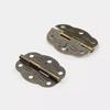 6pcs Mini Door Hinges Bronze Cabinet Drawer Hinges Decoration Jewellery Box Decorate Hinge For Furniture Hardware 30x22mm