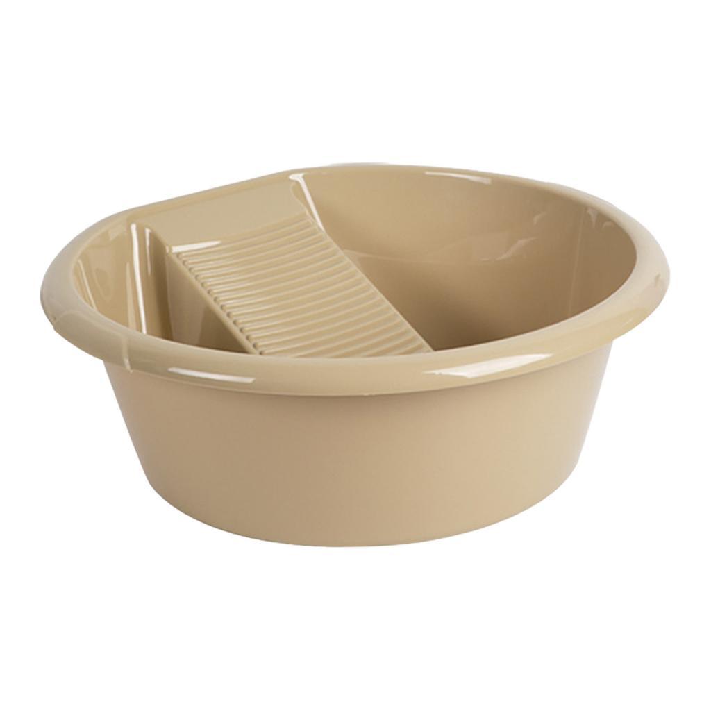 Compact Wash Bowl with Groove. Practical for on The Go Or Small Living .