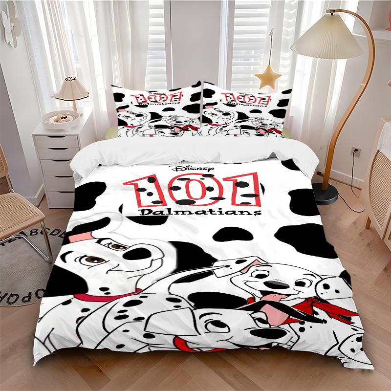 3Pcs Dalmatian Puppies Adventure Bedding Sets For All Sizes New 3D Printed Bed Cover Comforter Duvet Cover Pillowcase Bedroom Decoration