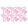 100pcs Airplane Shaped Paper Clips Rust Prevention Plating Process Cute Paper Clip for Scrapbooking Card Making