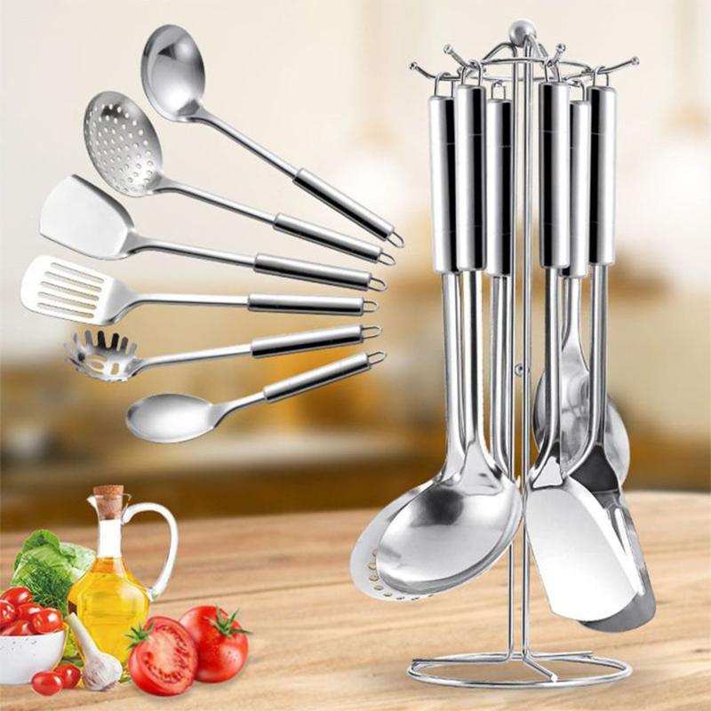 7In1 Stainless Steel Kitchen Utensil Tool Set Kitchenware Utensils & Gadgets