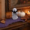 Spooky Ornament, Bat Pumpkin Ghost Model Halloween Decoration, Resin Ghost Figurine for Home Desktop Garden Holiday Decor