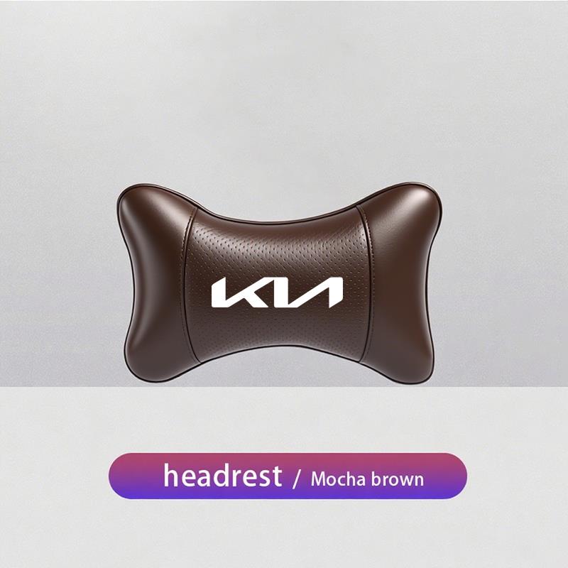 Car Headrest Auto Breathable Seat Neck Pillow Accessories For KIA EV6 Stinger RIO Sorento Picanto Ceed Borrego Syros K4 K5 K8 K9