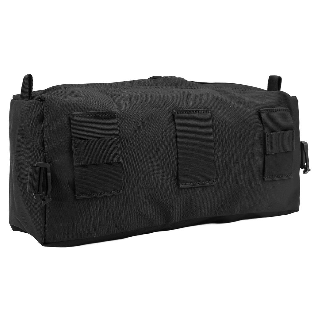 Military Storage Pouch Oxford Cloth Large Waterproof Military Pocket for Travel Camping Black