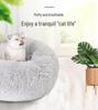 Round Plush Cat & Dog Bed – All-Season Warmth, Multi-Size Options for Small & Medium Pets