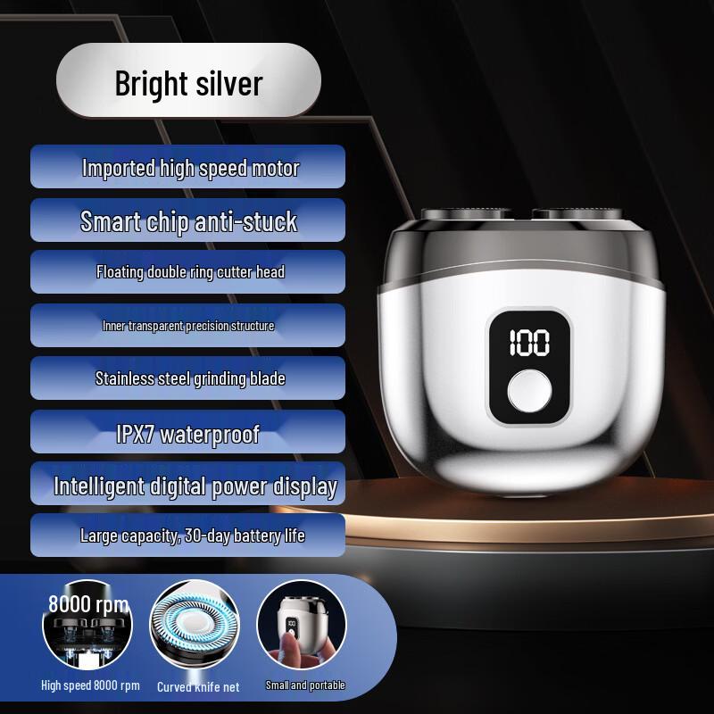 LISM Mini Alloy Electric Shaver with Digital Display
