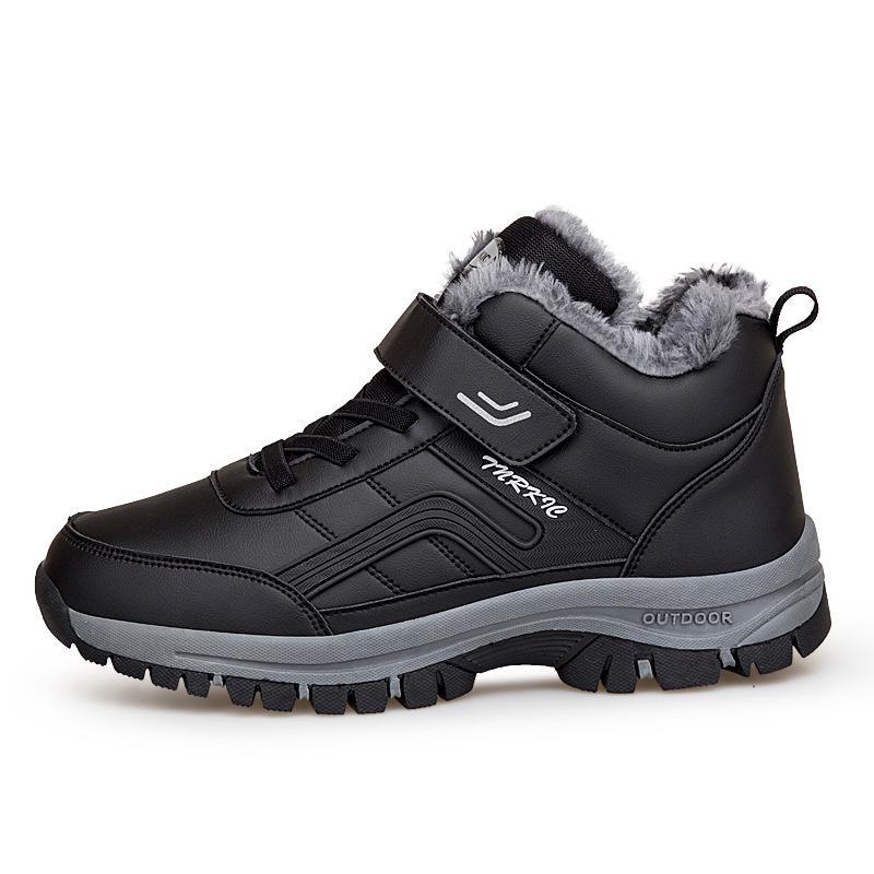 Autumn & Winter Large Size Non-Slip Walking Shoes for Middle-Aged & Elderly - Trendy, Warm, and Casual