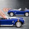 Simulation 1:22 Scale Classical Shelby AC Cobra Alloy Car Model with Sound Light Collection Diecast Metal Miniature Voiture