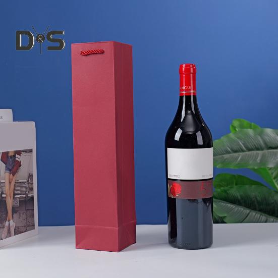 2 stk vingaveposer Gjenbrukbare spritposer Forsterket bunndesign Bryllupsfestjubileum Champagnevinposer med håndtak