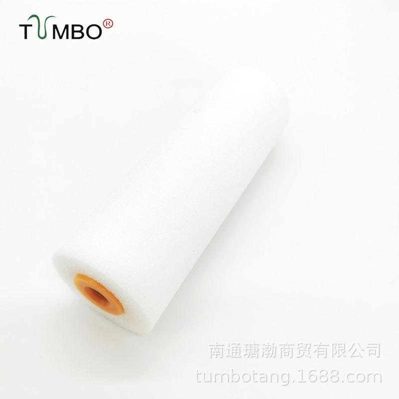 4-Inch Water-Based Sponge Roller Brush for Wall Painting & Touch-Ups - Smooth Finish, No Brush Marks