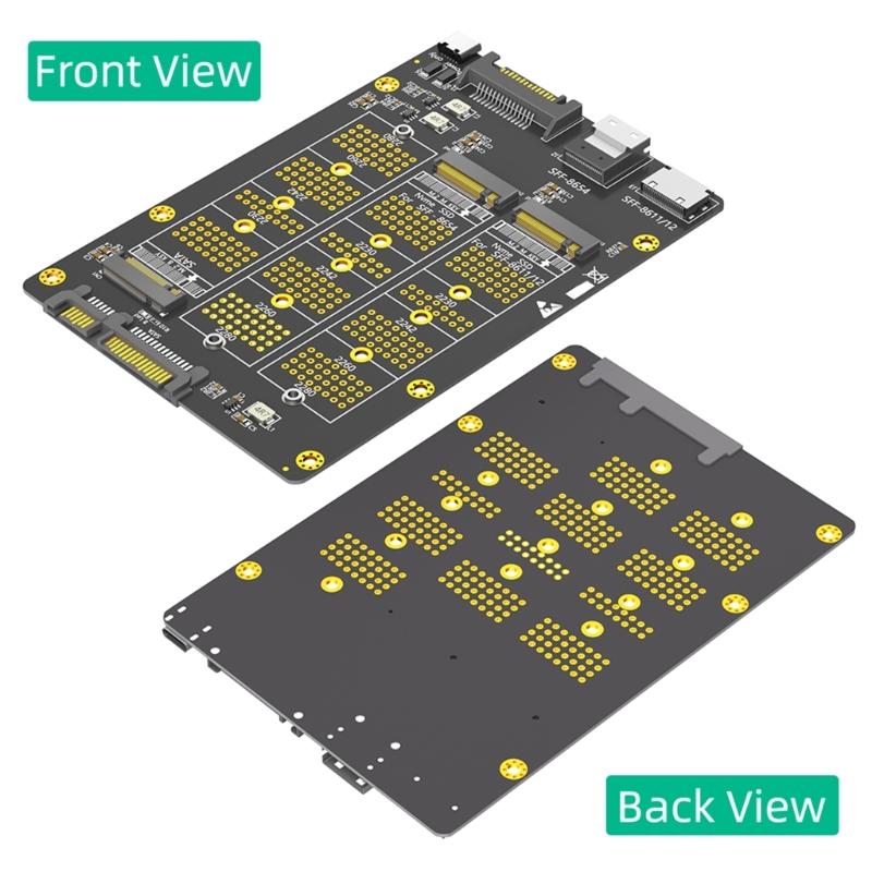 3 in 1 Solid Disk to SFF-8611/8612 SFF-8654 Converter Board Multiple Function for PC Connection Efficient Adapter