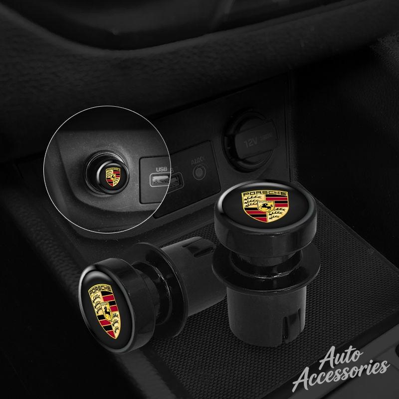 Car Cigarette Lighter Dust Cap Cover Dustproof Decoration Cap For Porsche Cayenne Panamera Macan 911 Taycan Boxster Cayman PajunRT4