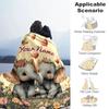 1PC Custom Name Elephants floral garden. Flannel blankets Patterns Throw Blanket All-Season Soft Gift for Couch, Bed, Camping gifts
