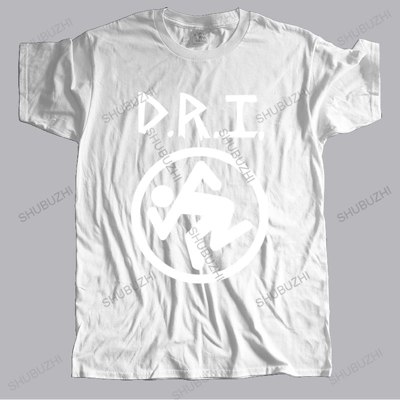 Neue Mode Marke T-Shirt Schwarze Oberteile für Herren D.R.I. Dirty Rotten Imbeciles Skanker Shirt S-XXL Thrash Metal Offizielles T-Shirt