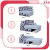 Children's Corner Sofa Bambino Extendable Container Bed Children's Mattress Kubuś