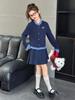 Autumn 2025 Girls' Korean Style Skirt Set: Early Autumn Fashion Outfit for Big Girls