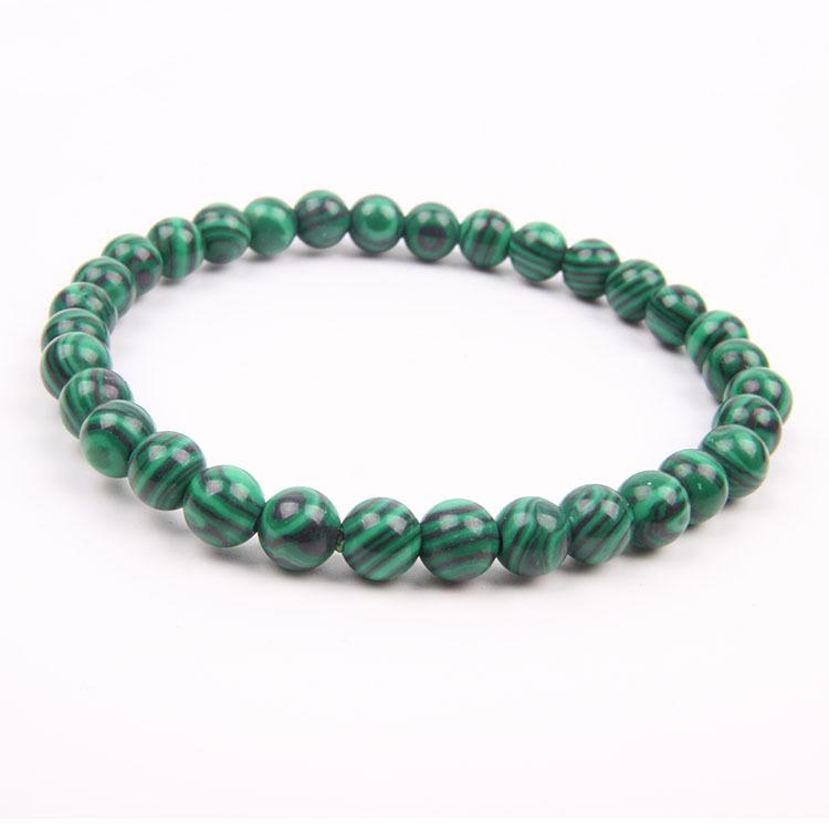 Red Agate Crystal Bracelet: Simple Round Beads, Couple Style Hand Jewelry