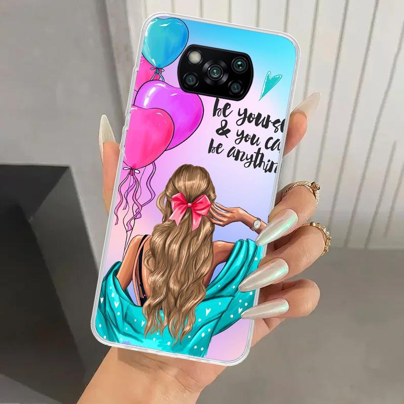 

Woman Fashion Girl Super Mom Baby Phone Case for Xiaomi Poco X5 X6 X7 Pro F7 Ultra M7 Redmi 15 15C 13 13C 12 12C 10 10A 10C 9 9A Xiaomi Poco X7 Pro