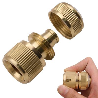 Garden Brass Hose Connector Watering Water Hose Pipe Tap Adaptor Fitting for Garden Tube Repair Irrigation Fittings Adapte