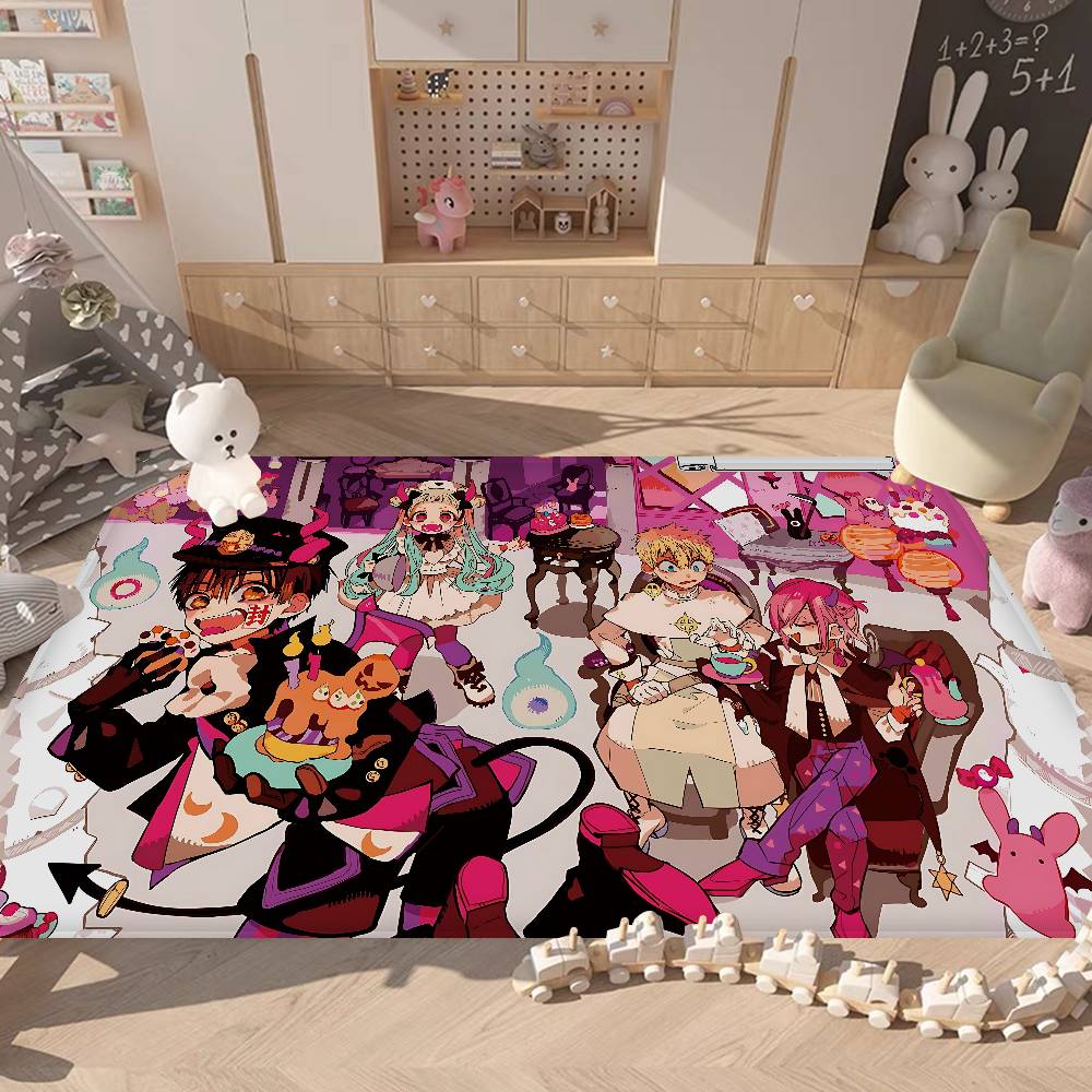 

Jibaku Shounen Hanako-kun Floor Mat INS Style Soft Bedroom Floor House Laundry Room Mat Anti-skid Household Carpets 40x60cm