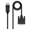 Nanocable DisplayPort Male To DVI Male Converter Cable 2m - Black-10.15.4502