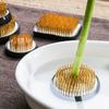 [1pc Copper Flower Frog Holder] 1pc Copper Round Flower Frog, Floral Arrangement Holder and Flower Fixing Tool for Fresh and Artificial Flowers