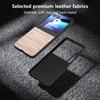 For Motorola Razr 50 5G Case Plaid Texture Leather+PC Phone Cover Black Edge