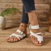 New Summer Plus Size Women's Toe Thong Fashion Flat Heel Casual Slide Sandals