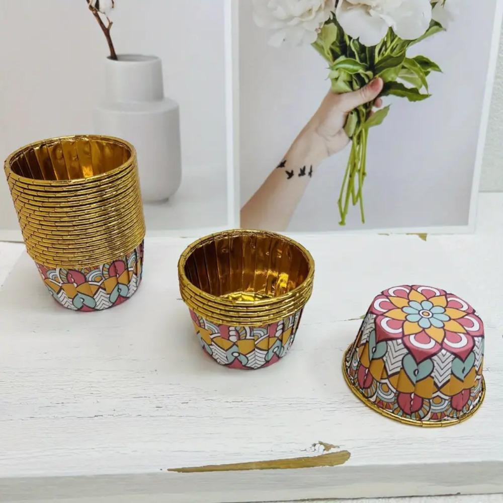 

50 шт. одноразовые обертки для торта Рамадан маслостойкие вкладыши для кексов бытовые чашки для кексов мусульманский Мубарак