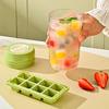 Ice Cubes Tray Cup 8 Grid Portable Ice Maker Large Capacity Storage Container For Freezer Cocktail Drink Summer Ice Maker Tools