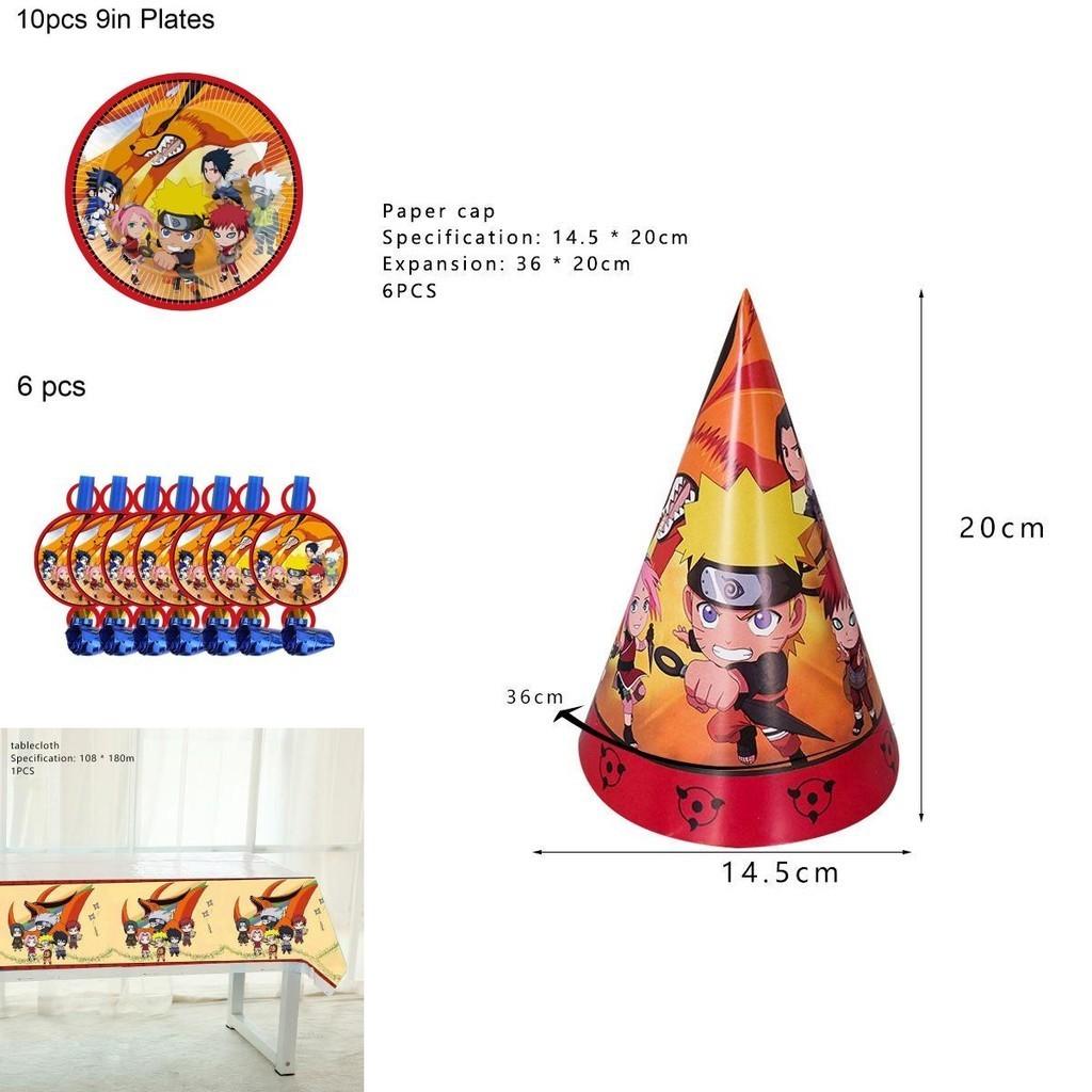 Complete Naruto Ninja Birthday Party Supplies Set With Festive Tableware And Banners